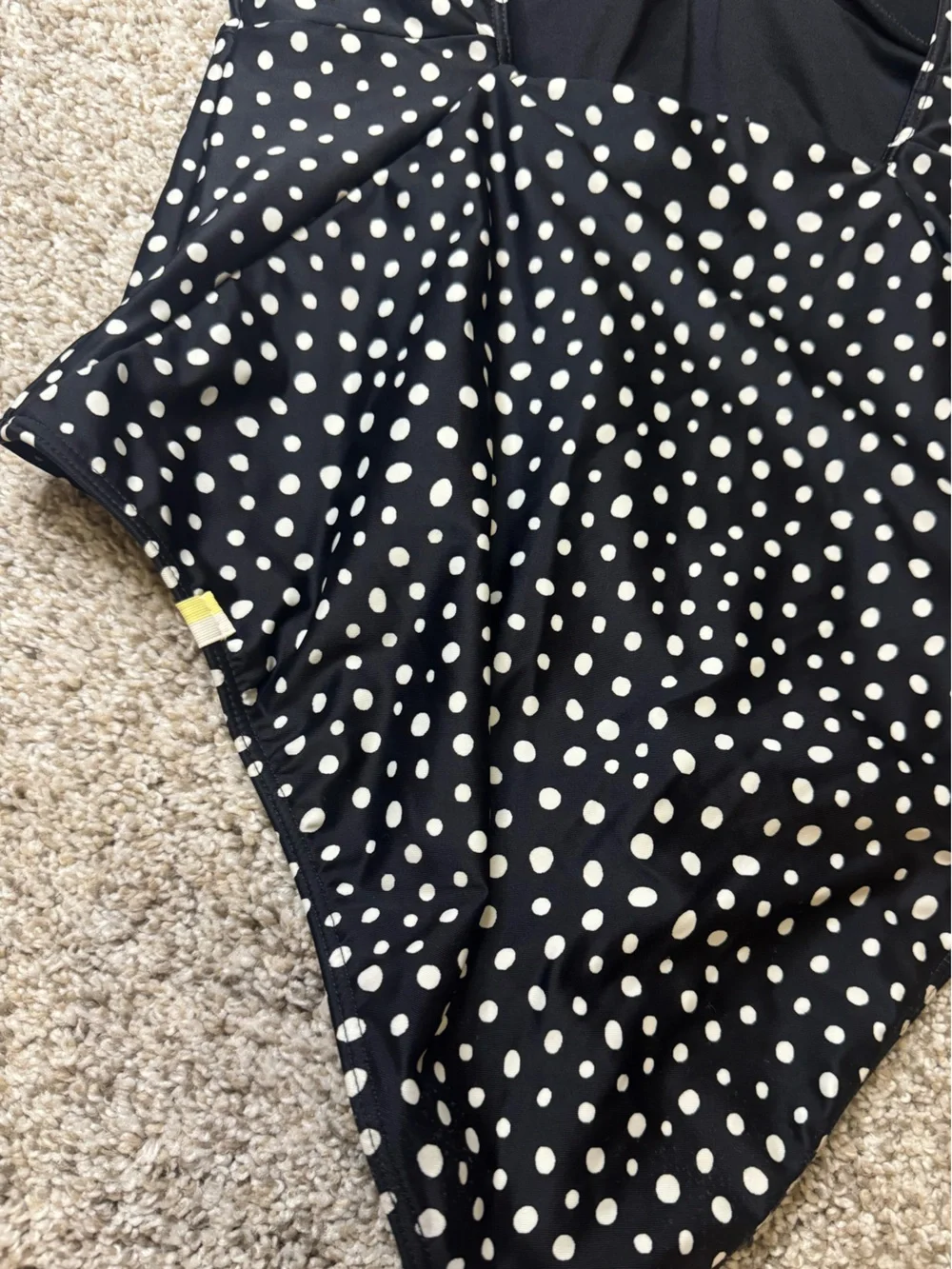 Summersalt The Ruffle Backflip One Piece Swimsuit | Size 8 | Black & White Dot